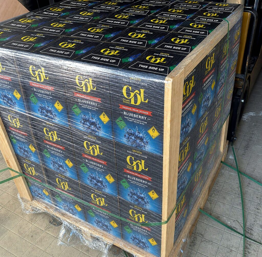 Cream Deluxe Sixth Wave 666g - Blueberry wholesale pallet — food-grade nitrous oxide cream chargers