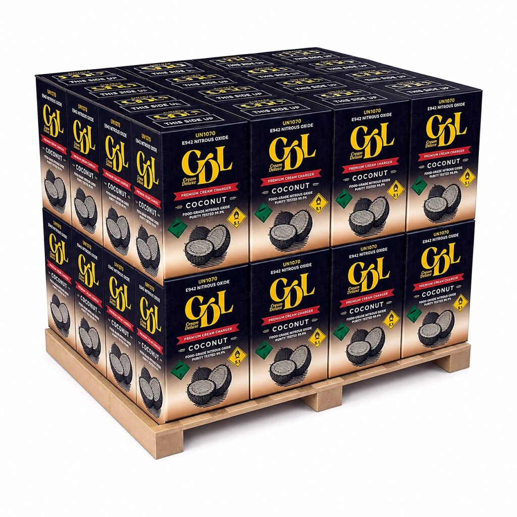 Cream Deluxe Sixth Wave 666g - Coconut wholesale pallet — food-grade nitrous oxide cream chargers