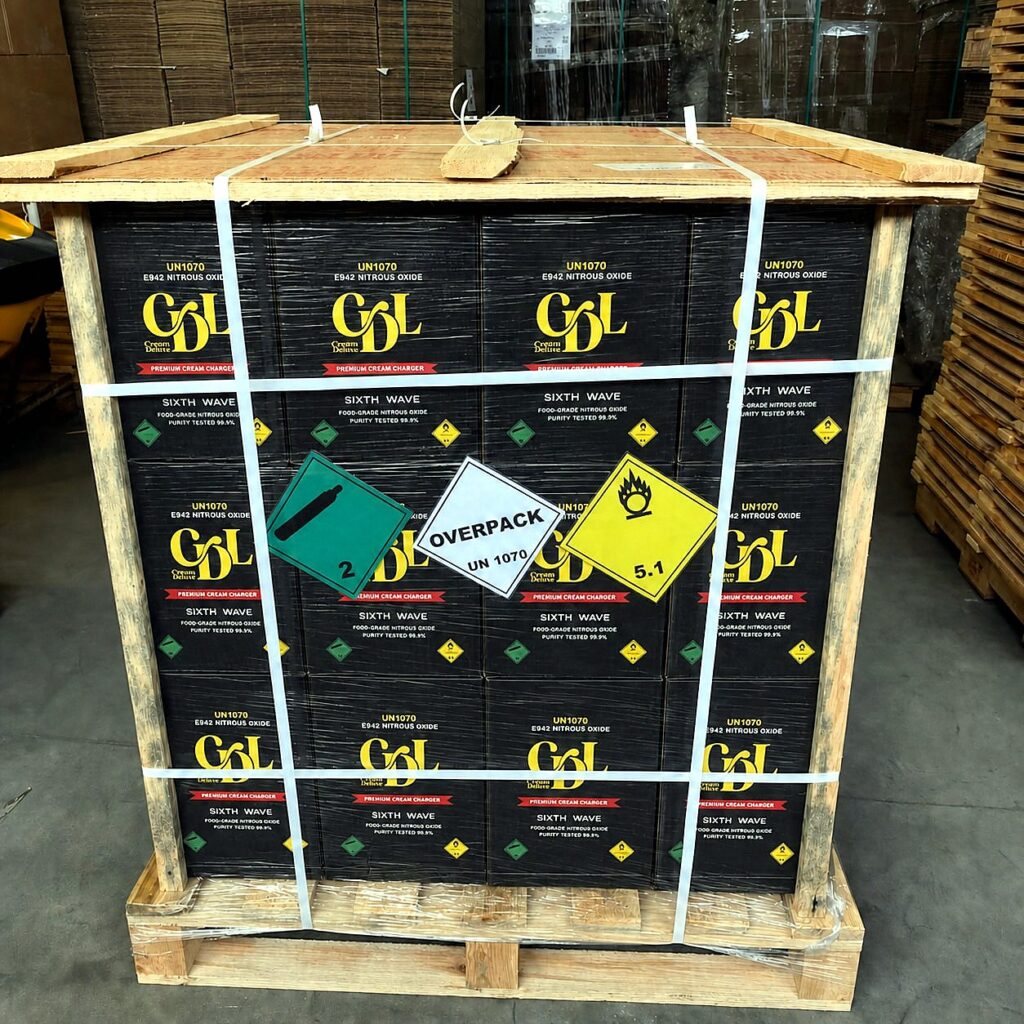 Cream Deluxe Sixth Wave 666g wholesale pallet — food-grade nitrous oxide cream chargers